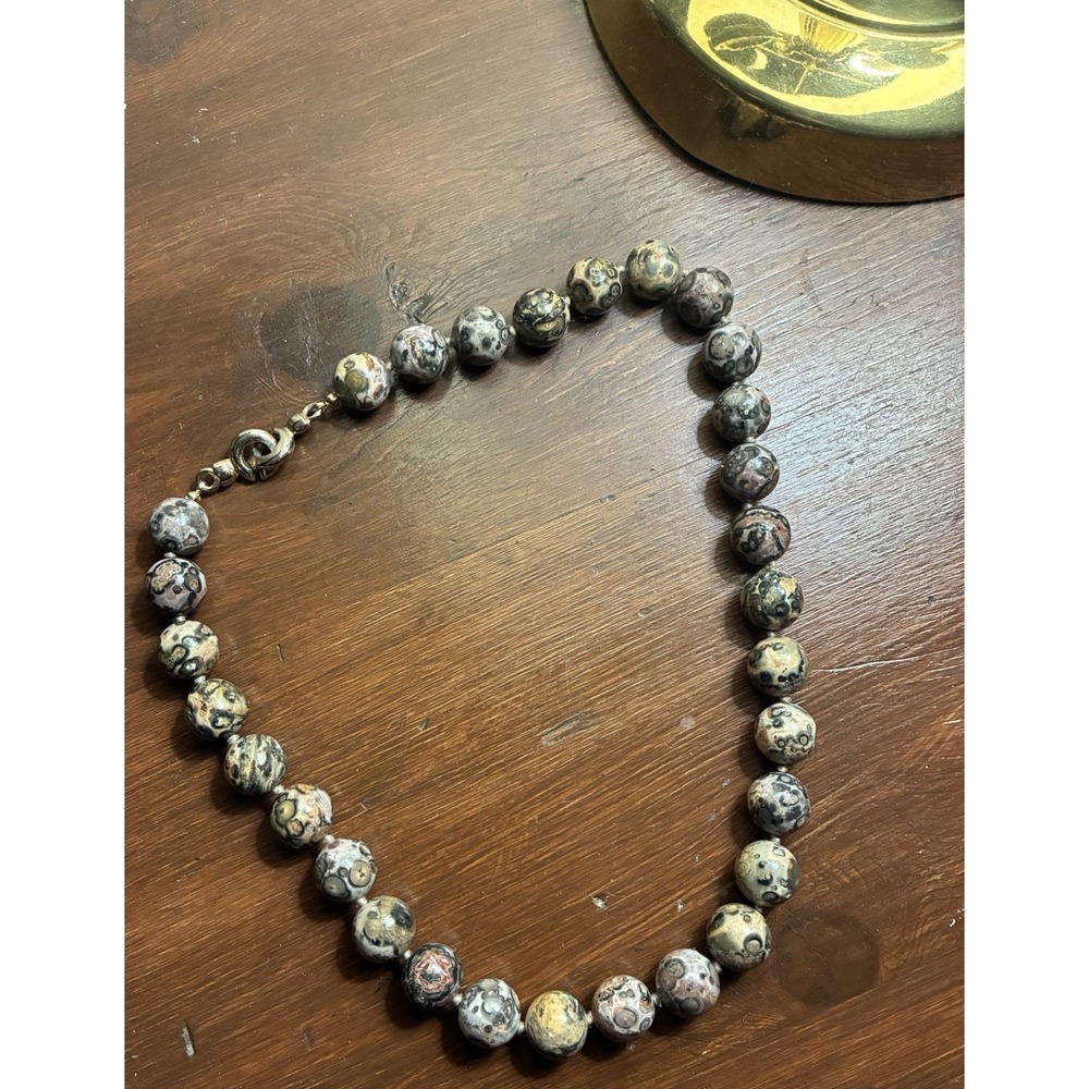 Vintage Chunky Multicolor Stone Bead Necklace